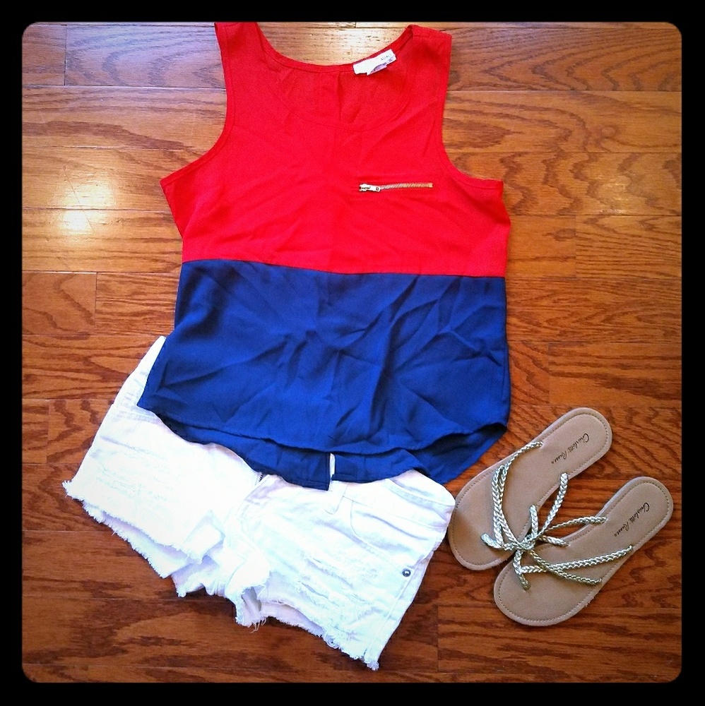 Red & Blue Tanktop